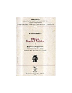Siriano Esegeta di Aristotele - I