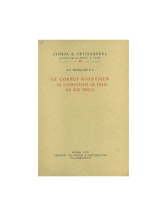 Corpus Dionysien De L'Universitè De Paris Au Xiii Siècle (Le)