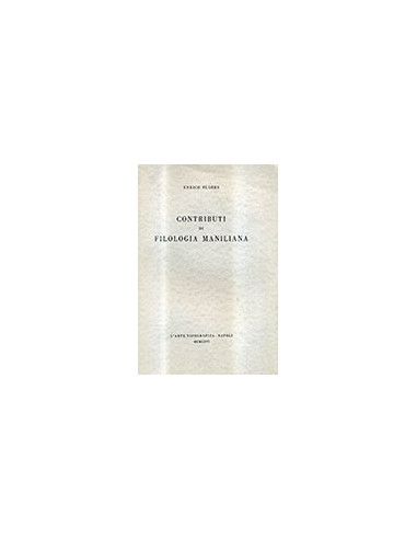 Contributi di Filologia Maniliana