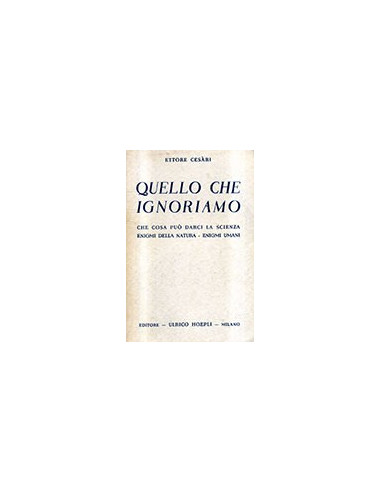 Quello che Ignoriamo
