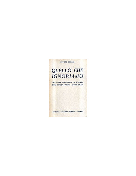 Quello che Ignoriamo