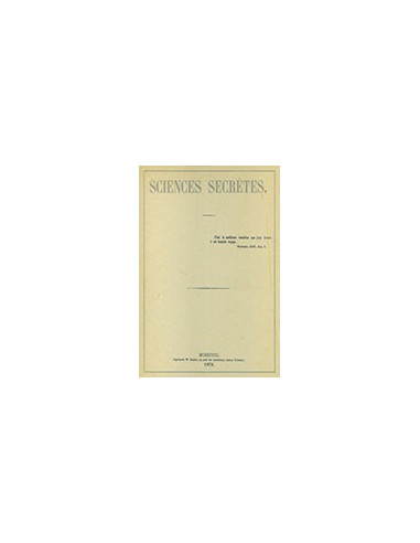 Sciences Secrètes