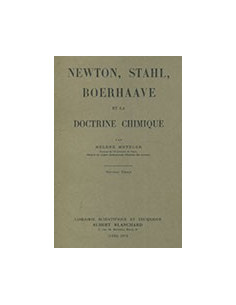 Newton, Stahl, Boerhaave et la Doctrine Chimique
