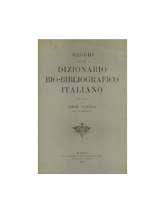 Saggio di un Dizionario Bio-Bibliografico Italiano