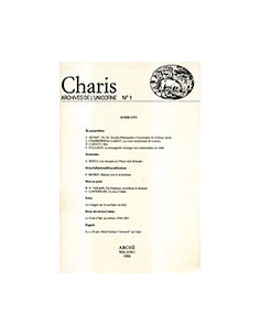 Charis. Archives de L'Unicorne - N. 1
