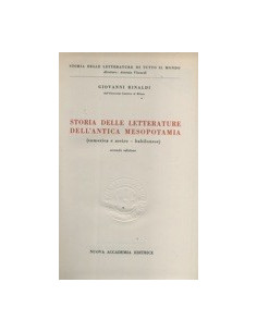 Storia delle Letterature dell'Antica Mesopotamia