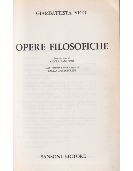Opere Filosofiche