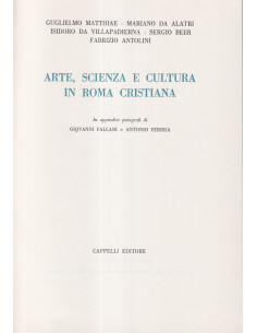 Arte, Scienza e Cultura in Roma Cristiana