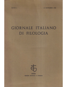 Giornale italiano di Filologia
