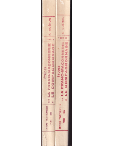 Etudes sur la franc-maçonnerie et le compagnonnage