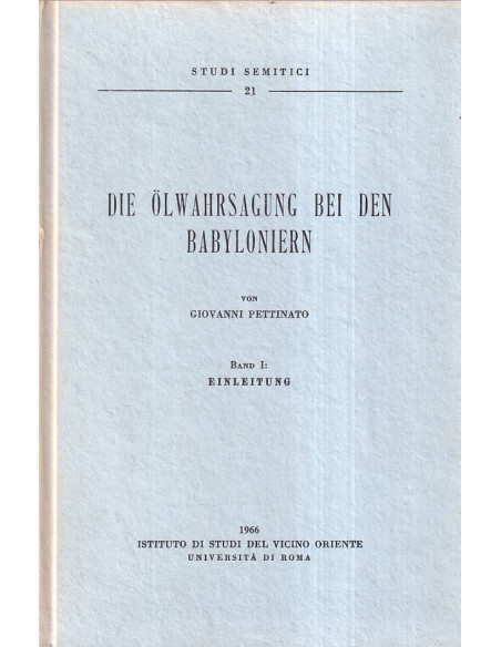 Die olwahrsagung bei den Babyloniern