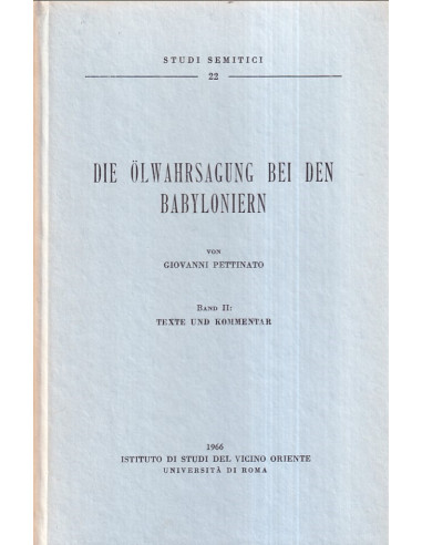 Die olwahrsagung bei den Babyloniern