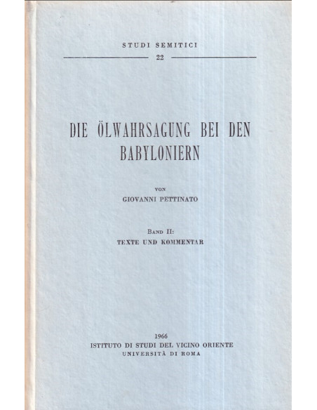 Die olwahrsagung bei den Babyloniern