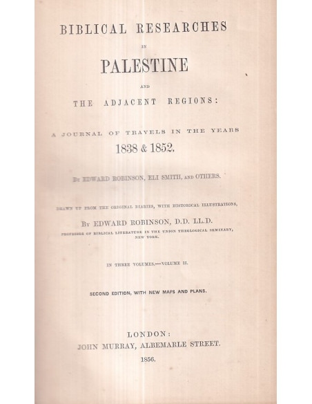 Biblical researches in Palestine