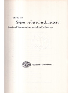 Saper vedere l'architettura