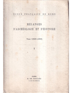 Mélanges d'Archéologie et d'Historie