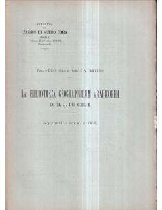 La biblioteca geographorum arabicorum di M. J. De Goeje