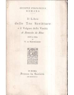 Il Libro delle Tre Scritture e il Volgare delle Vanità