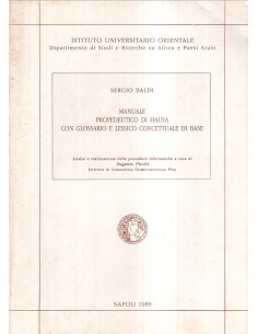 Manuale propedeutico di Hausa con glossario e lessico concettuale di base