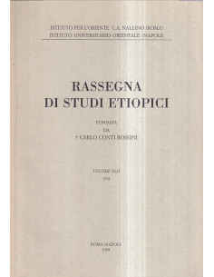 Rassegna di Studi Etiopici, Volume XLII