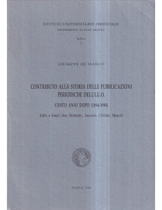 Contributo alla storia delle pubblicazioni periodiche dell'I.U.O.
