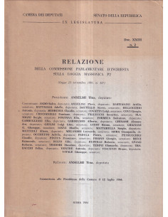 Relazione della Commissione Parlamentare d'Inchiesta sulla Loggia P2