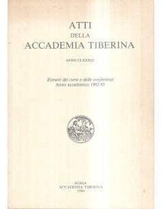 Atti della Accademia Tiberina anno CLXXXIII