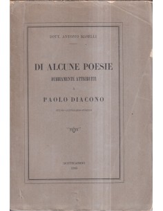 Di Alcune Poesie Dubbiamente Attribuite a Paolo Diacono