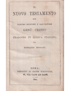 Il Nuovo Testamento del nostro Signore e Salvatore Gesù Cristo