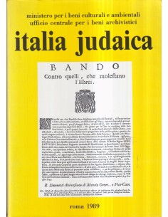 Italia judaica - Atti del III Convegno internazionale 1986