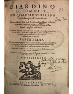 Il giardino dei sommisti. Parte prima