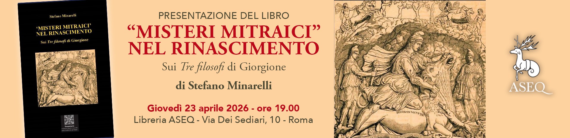 Presentazione libro: MISTERI MITRAICI NEL RINASCIMENTO