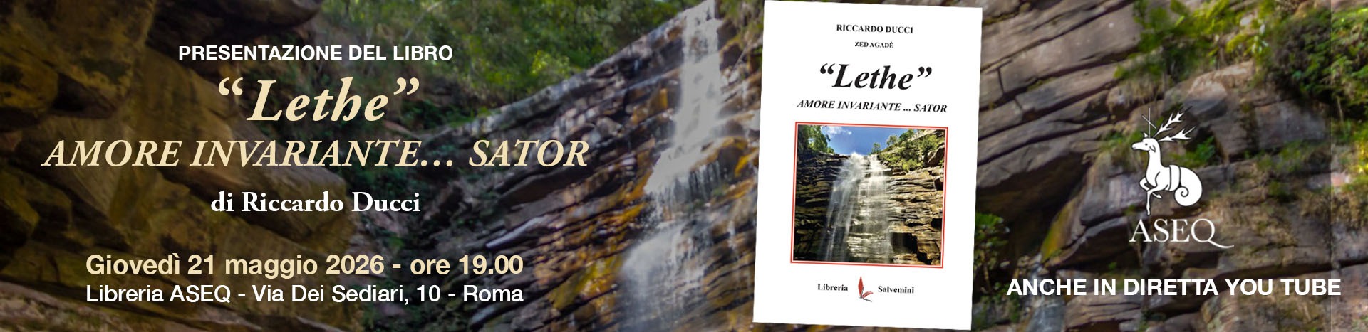 Presentazione libro: LETHE - AMORE INVARIANTE... SATOR