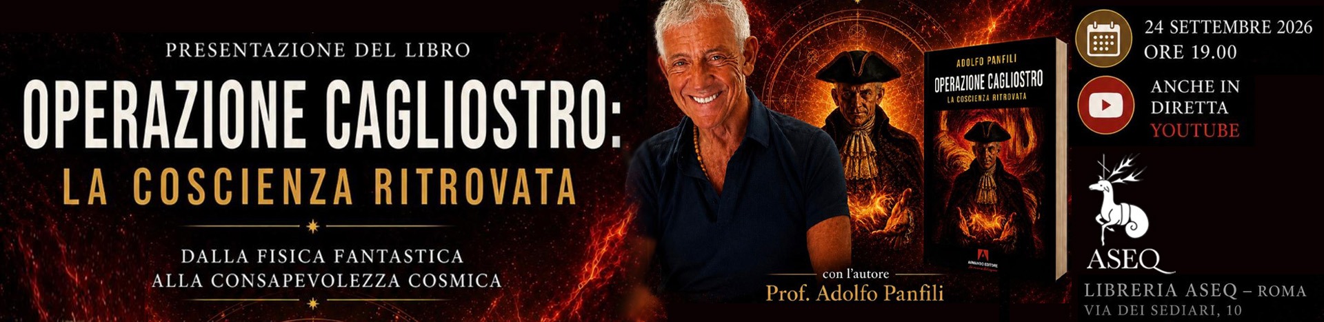 Presentazione libro: OPERAZIONE CAGLIOSTRO: LA COSCIENZA RITROVATA