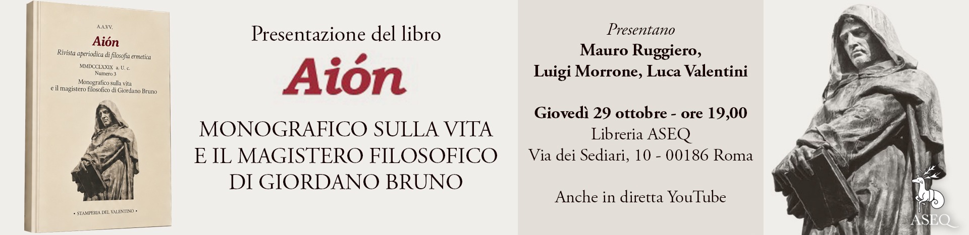 Presentazione: AION - MONOGRAFICO SU GIORDANO BRUNO